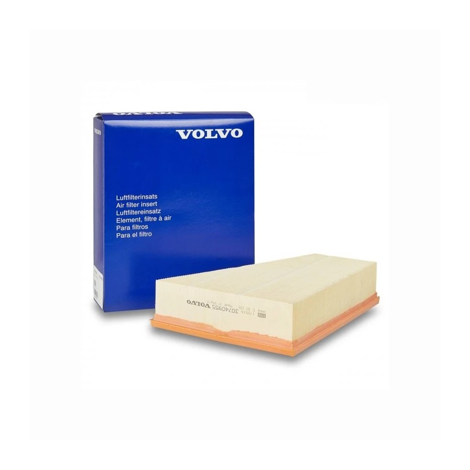 Volvo genuine parts, Volvo 30740955 air filter for S80, V70 models