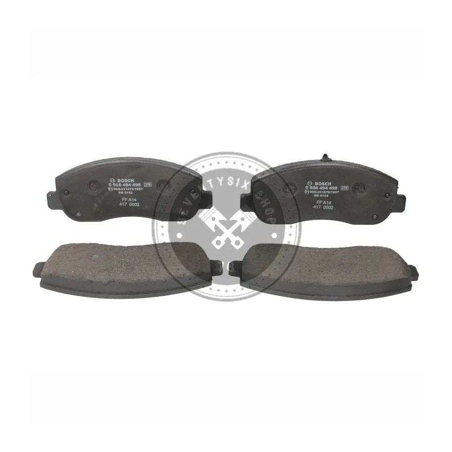 Renault alkatrészek, Bosch 0986494498 első fékbetét (410603847R)