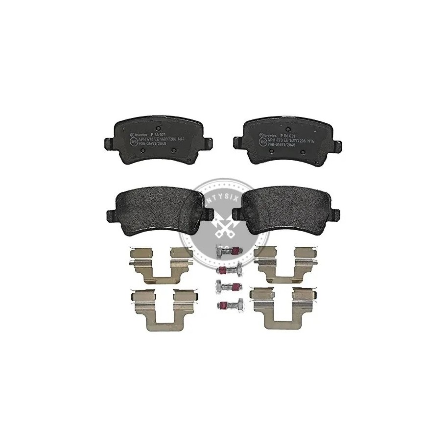Volvo alkatrészek, Brembo P86027 hátsó fékbetét készlet (32300257)