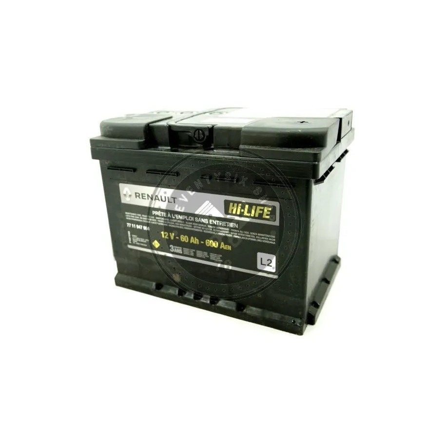 Renault gyári alkatrészek,Renault 7711947964 60Ah/600A akkumulátor