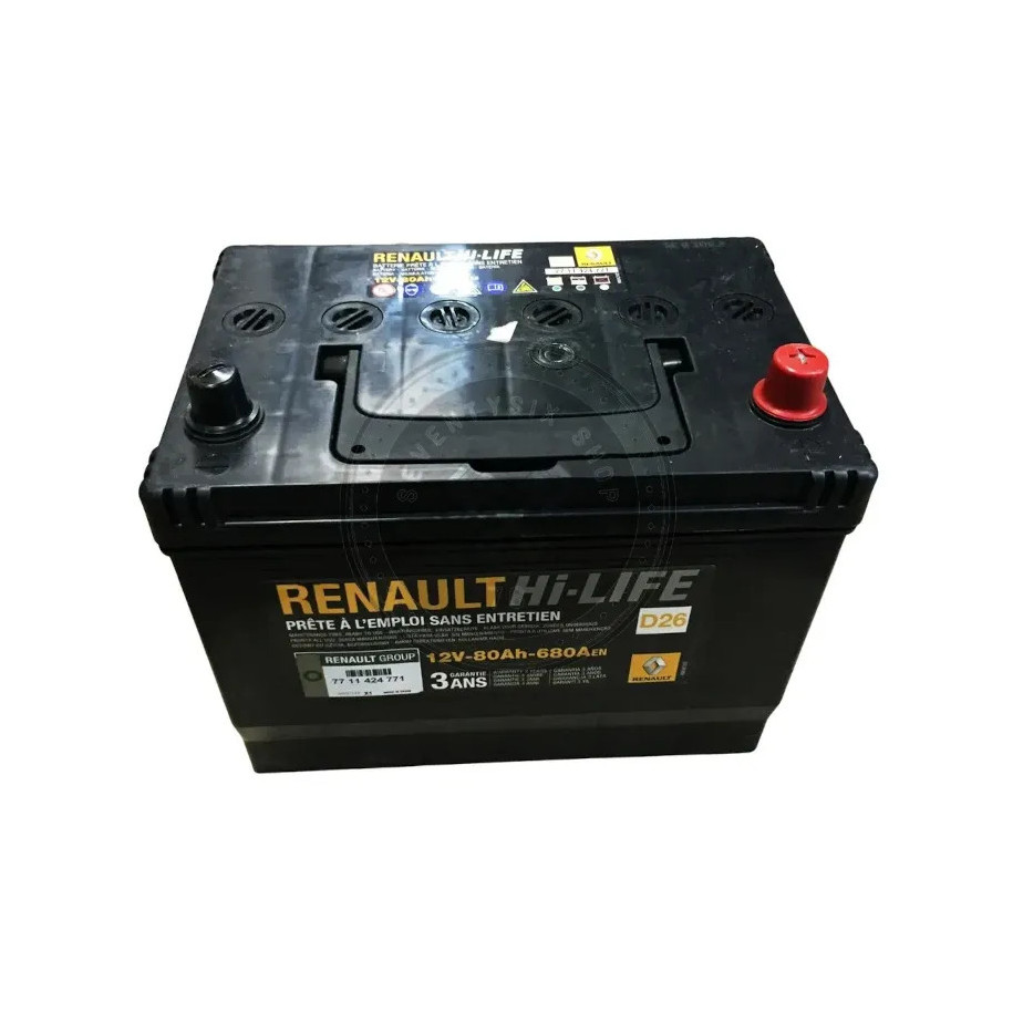 Renault gyári alkatrészek,Renault 7711424771 80Ah / 680A akkumulátor
