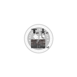 Renault alkatrészek,Renault 651009384R lökhárító patent készlet Captur