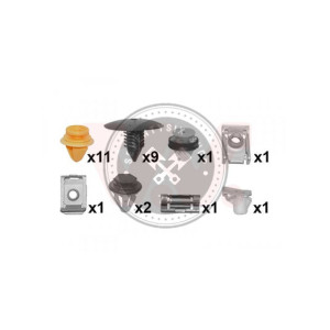 Renault parts, Van Wezel 4386796 fender fastener kit 600381440R