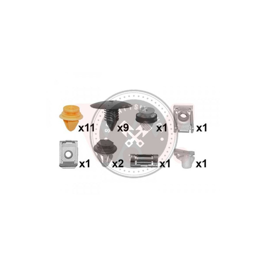 Renault alkatrészek, Van Wezel 4386796 sárvédő patent készlet Captur