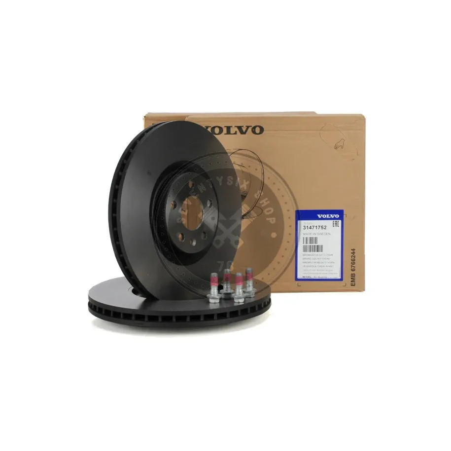 Volvo gyári alkatrészek, Volvo 31471752 első féktárcsa 345 mm