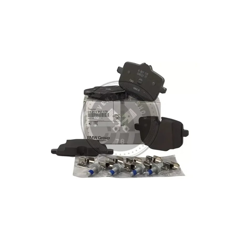 BMW genuine parts, BMW 34216867175 rear brake pad kit
