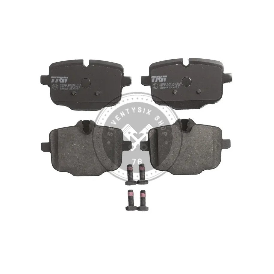 BMW parts, TRW GDB1869 rear brake pad kit (34216867175)