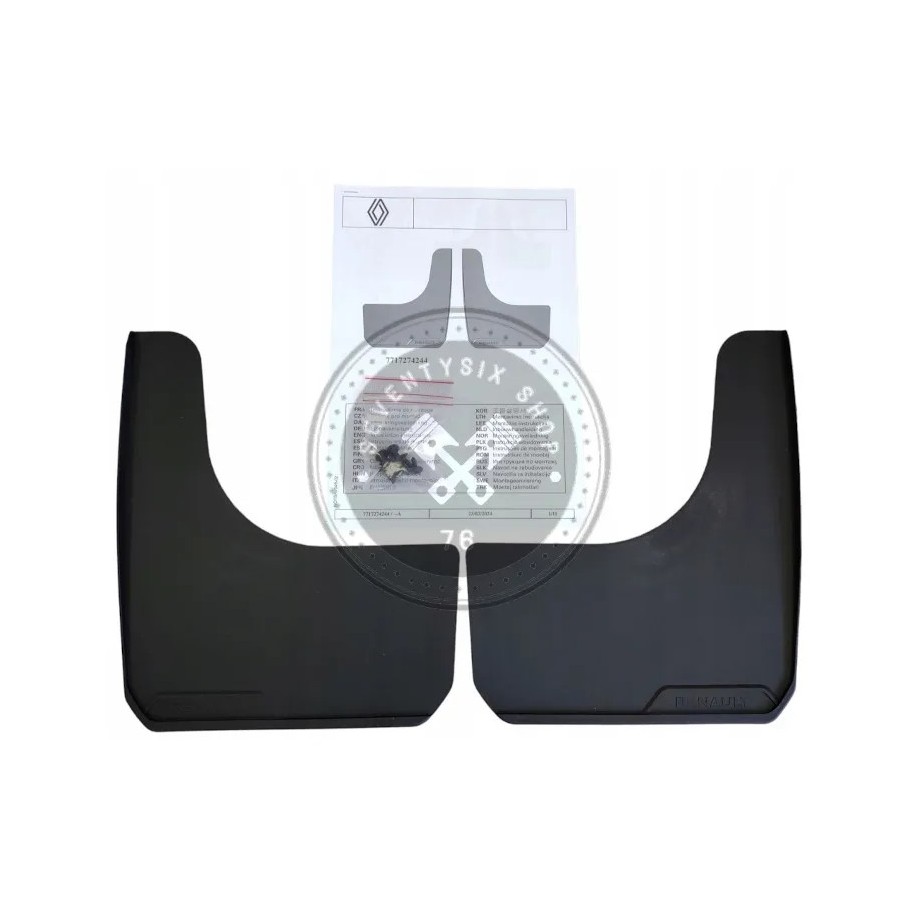 Renault genuine parts, Renault 7717274244 universal mudflap kit