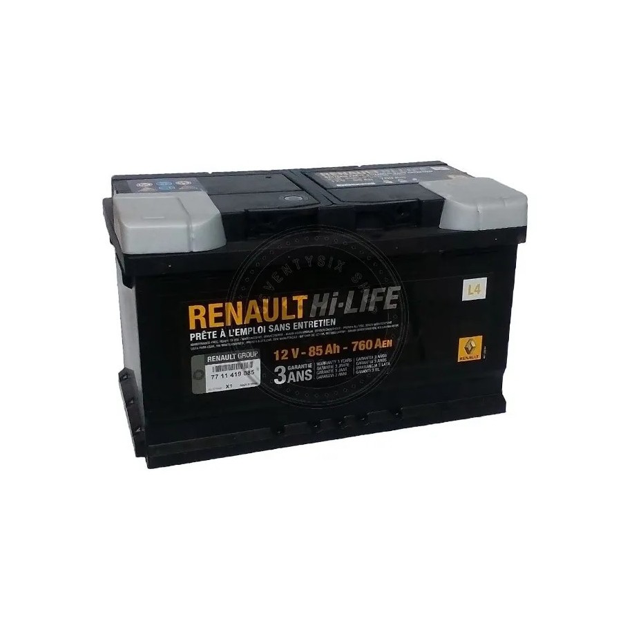 Renault gyári alkatrészek, Renault 7711419085 akkumulátor 85Ah / 760 A