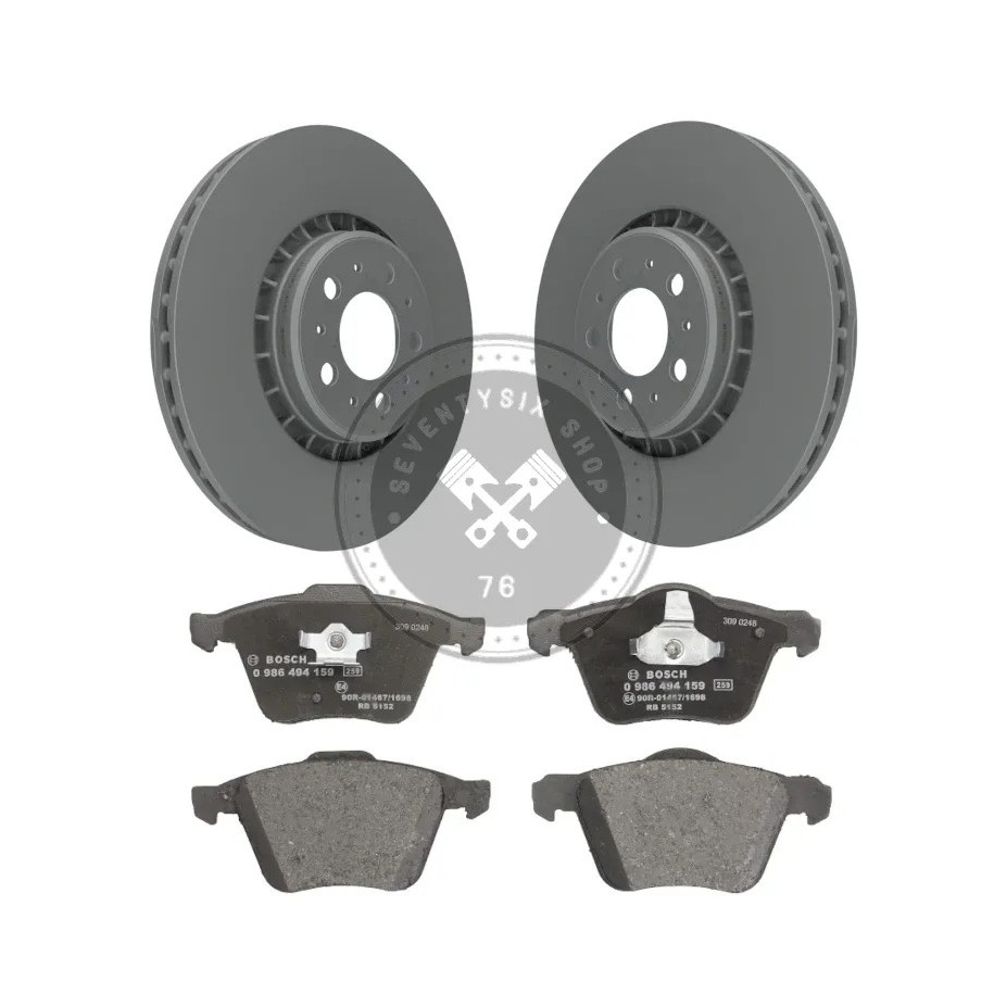 Bosch 0986494159 and 0986479202 336 mm front brake kit for XC90 I.