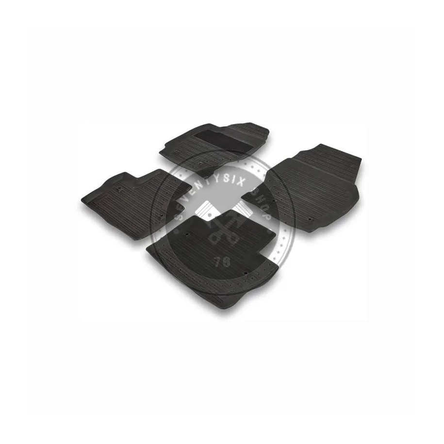 Volvo parts, Volvo 32357489 black rubber mats for Volvo V70, XC70 models.
