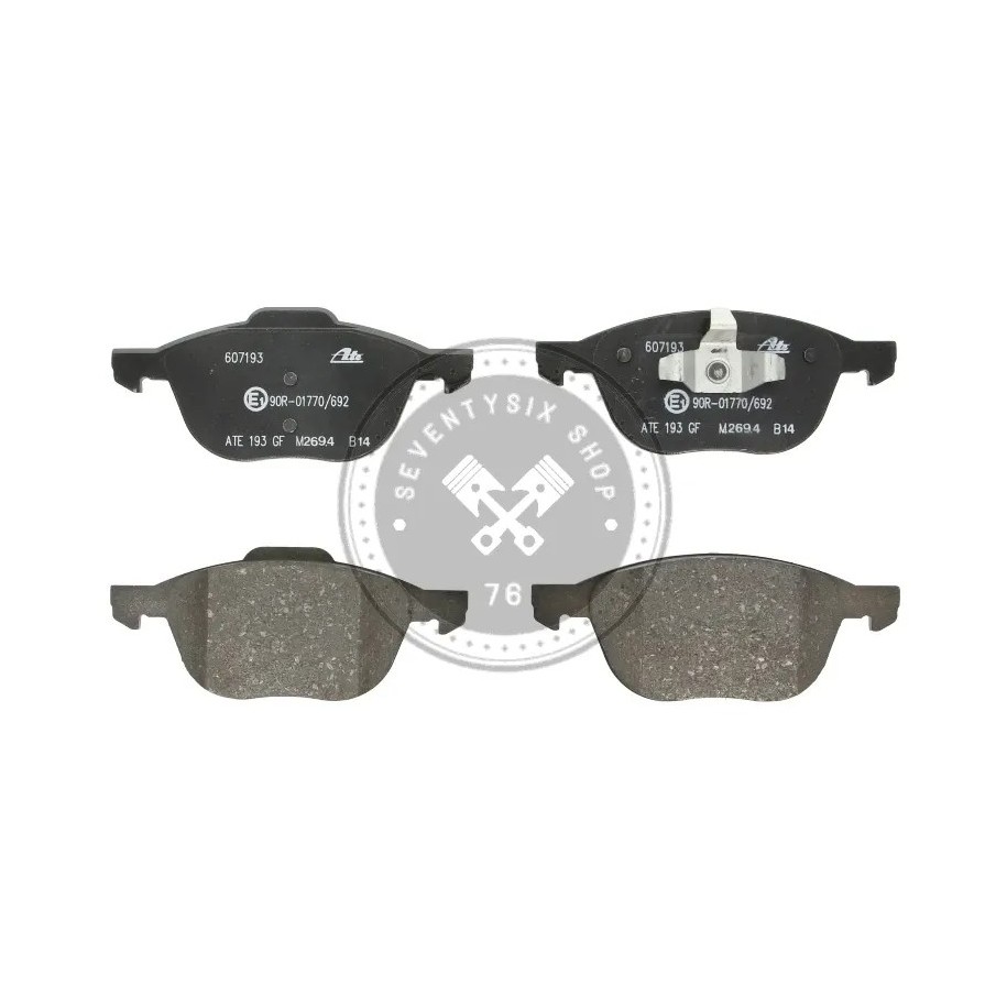 Volvo parts, ATE 13.0460-7193.2 front brake pad set V40 II, V40 CC (32373153)