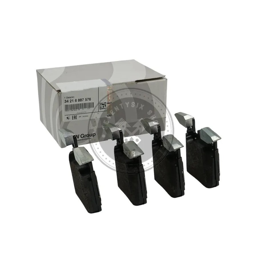 BMW genuine parts, BMW 34216887576 rear brake pad kit (M-technik)