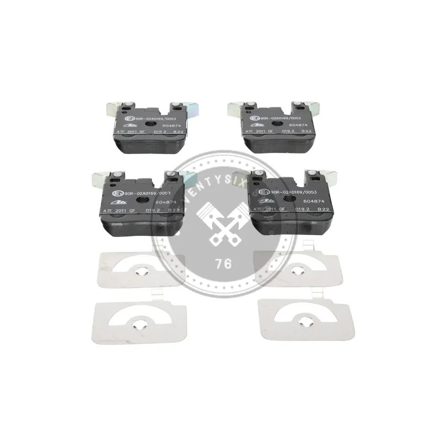 BMW parts, ATE 13.0460-4874.2 rear brake pad kit M-technik (34216887576)