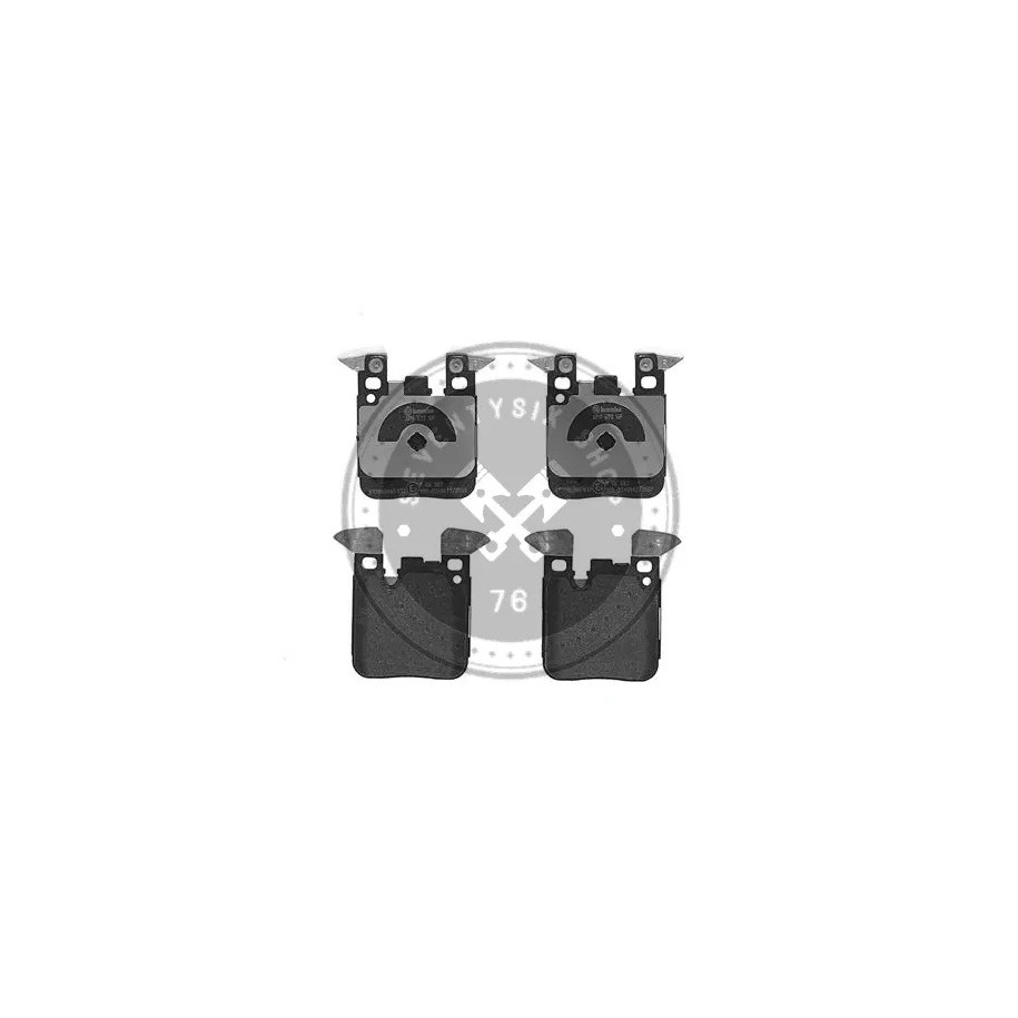 BMW parts, Brembo P06087 rear brake pad kit M-technik (34216887576)