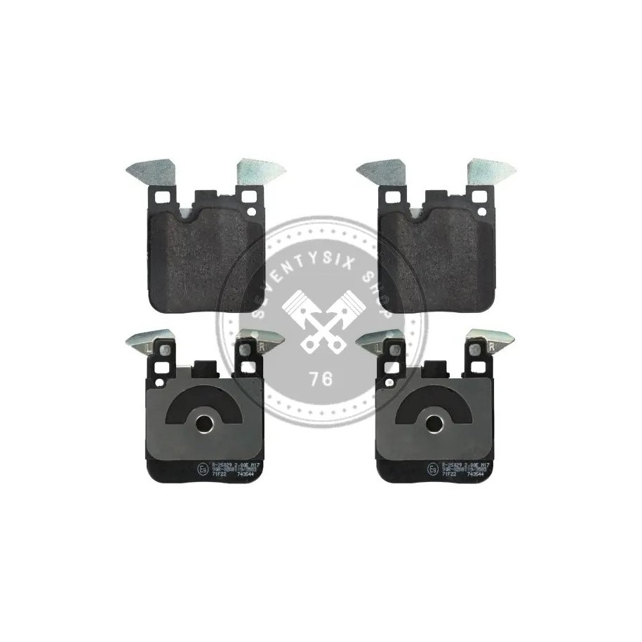 BMW parts, Febi 16909 rear brake pad kit M-technik (34216887576)