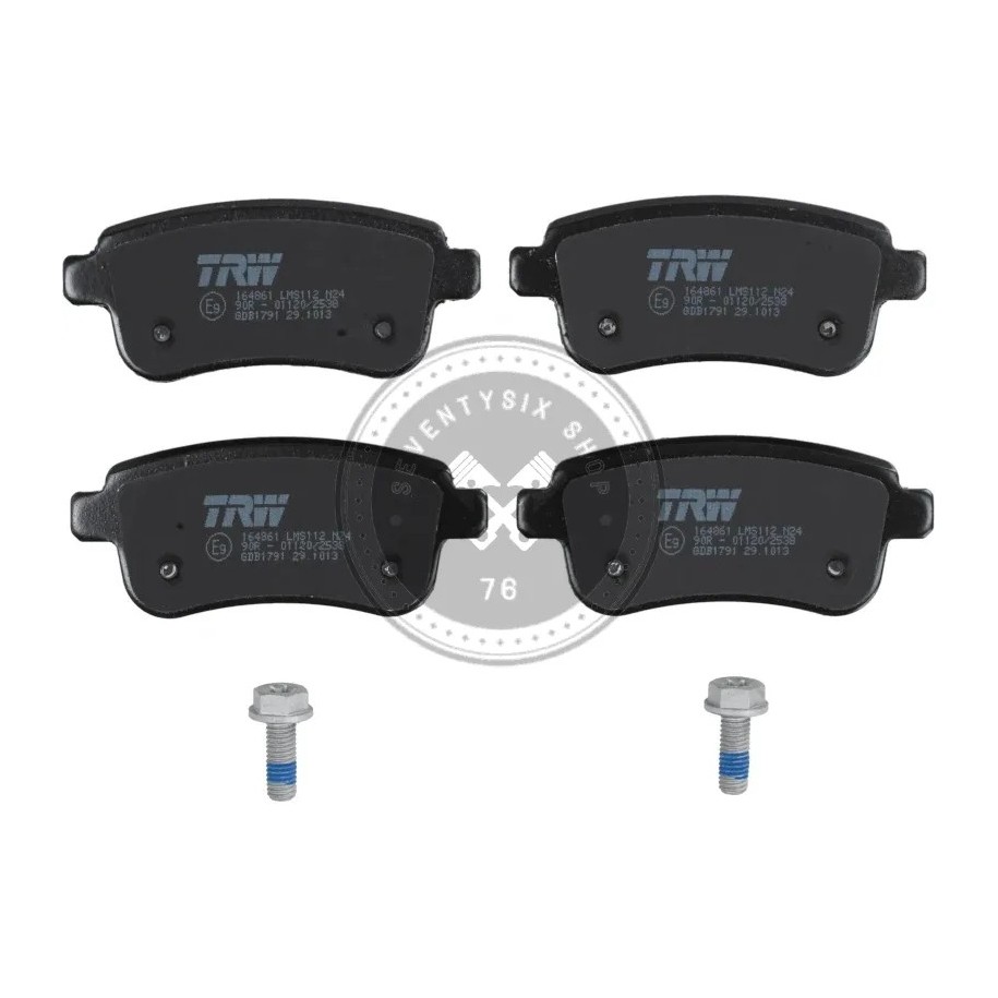Renault parts, TRW GDB1791 rear brake pad kit (440603558R)