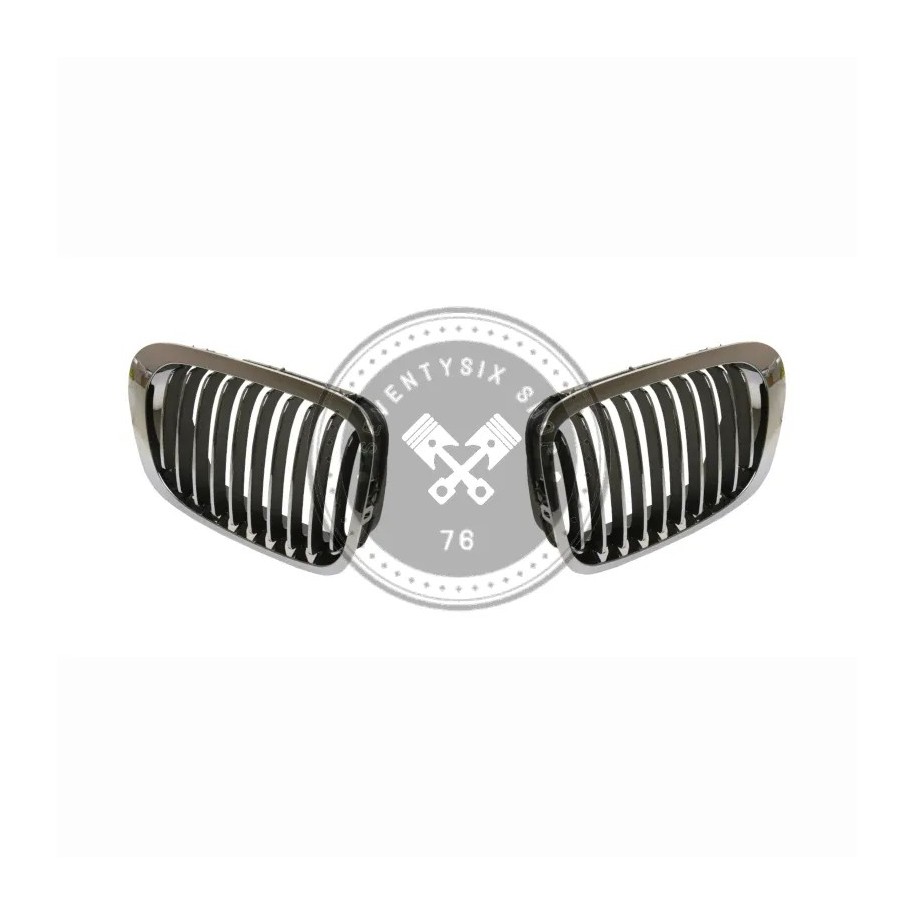 BMW genuine parts, BMW 51138208686 and 51138208685 chrome radiator grille kit