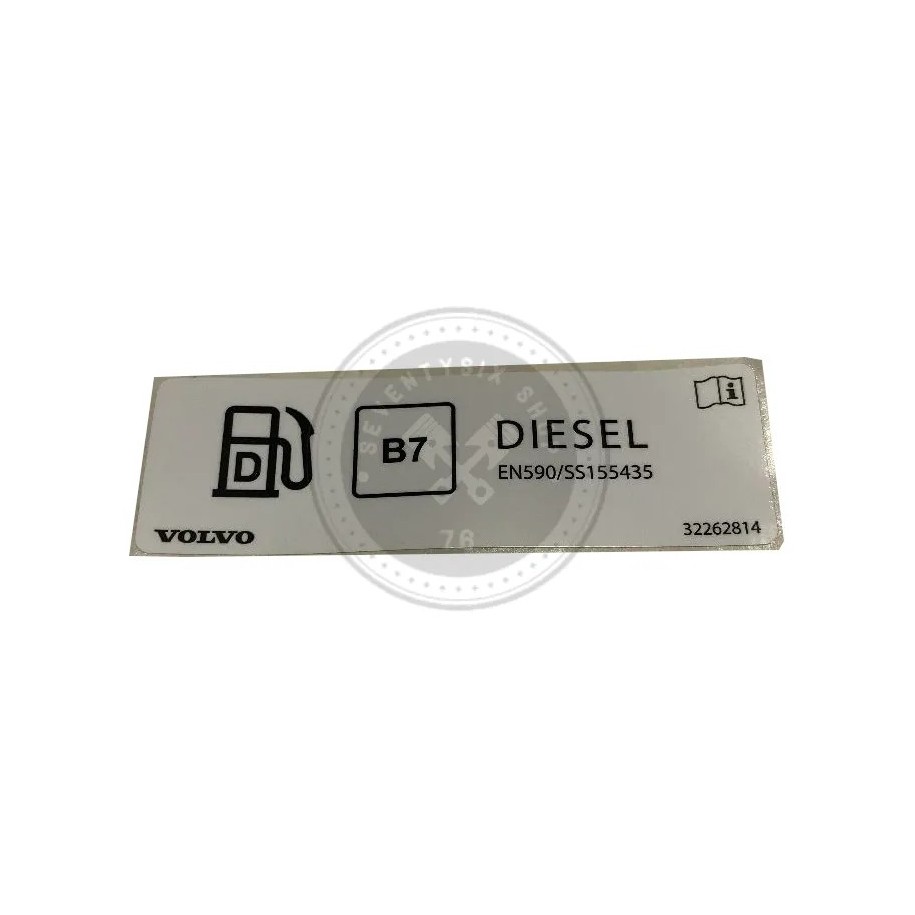 Volvo genuine parts, Volvo 32245490 decals tank hatch DIESEL