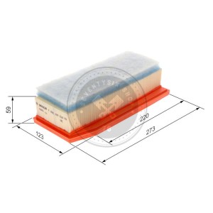 Bosch F026400534 air filter – premium replacement for Renault 165467674R.