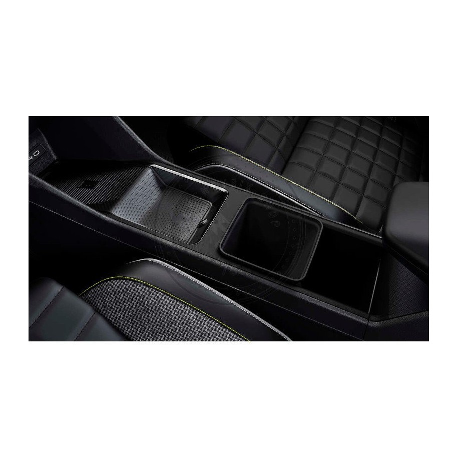 Renault 685601970R kis méretű fekete tároló doboz – eredeti Renault tartozék az R4 E-Tech Electric modellhez.