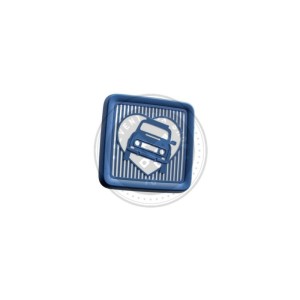 Renault 685601906R small storage box lid – "loveR4" blue