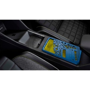 Renault 685605517R nagy méretű tárolódoboz fedél "loveR4" kék