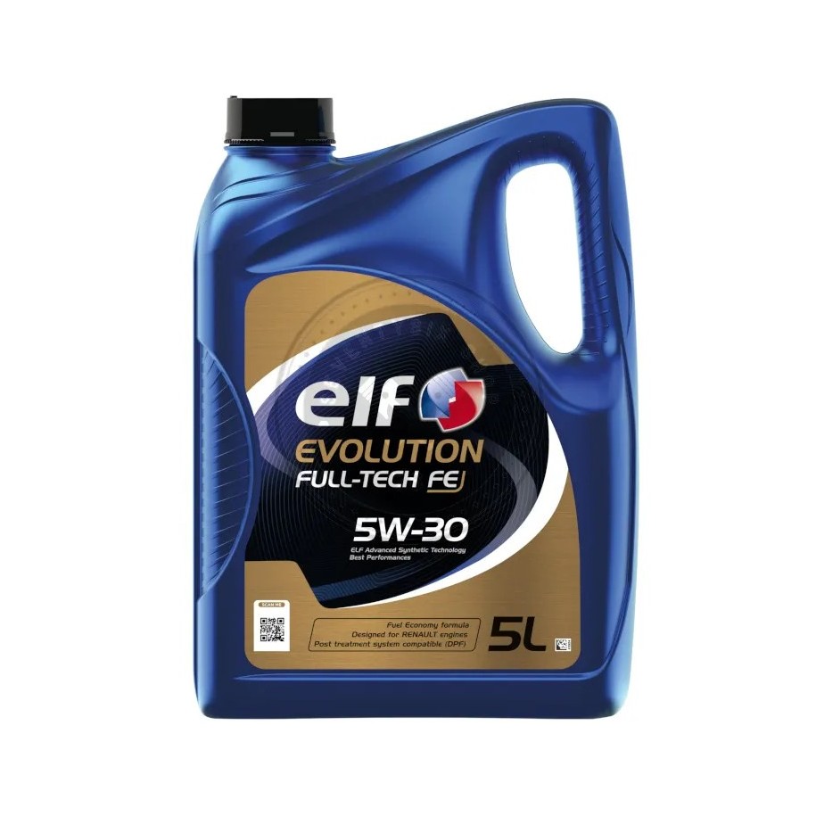 Elf 5W-30 Full-Tech FE engine oil – meets Renault RN0720 for EURO IV & V diesel engines