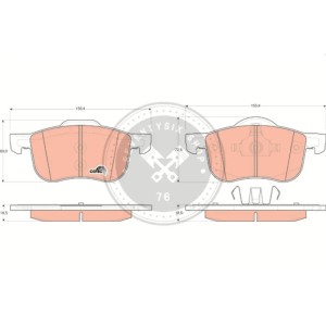 TRW GDB1388 első fékbetét – Volvo 31262503 megfelelője (320 mm)