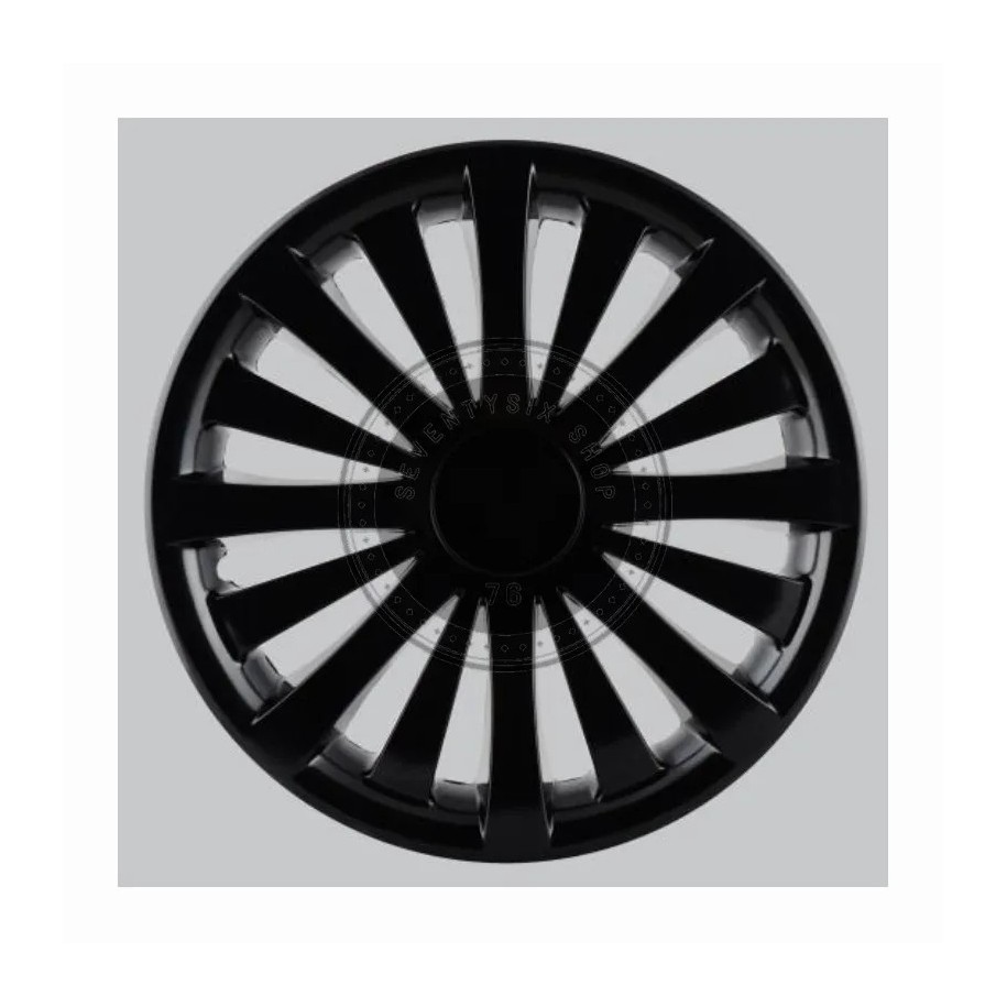 Renault genuine parts, Renault 7711943990 16" NUTA black wheel cap kit without logo