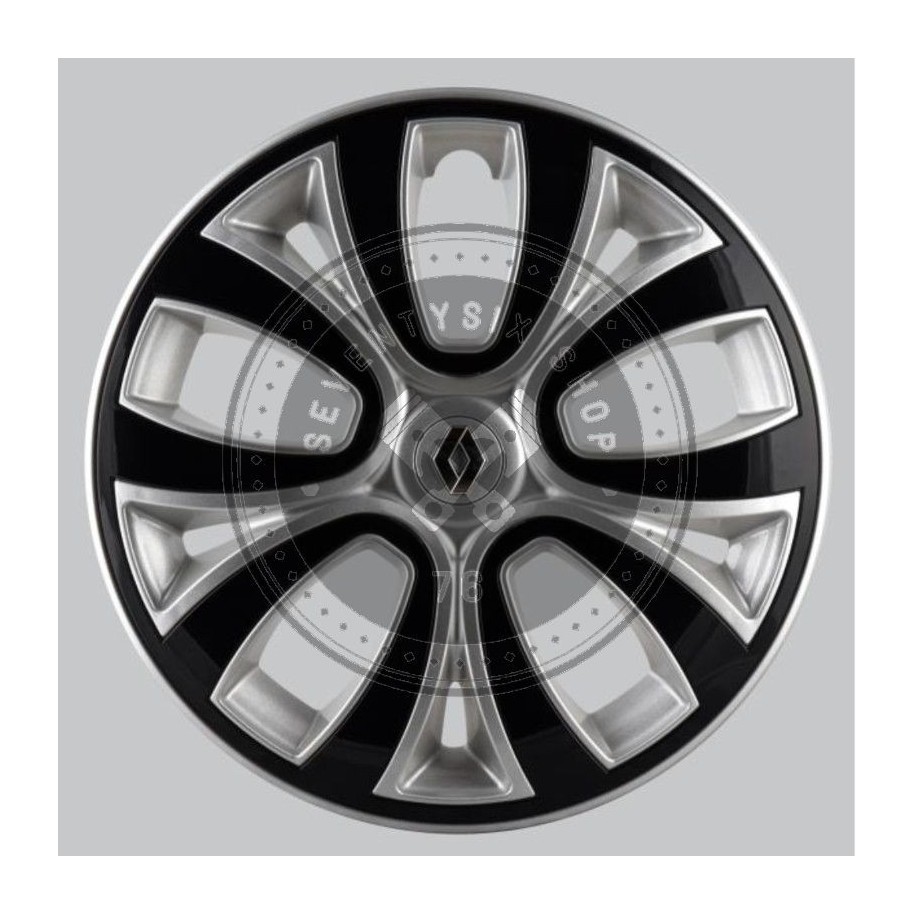 Renault genuine parts, Renault 7711943929 16" light grey TAGE wheel cap kit.