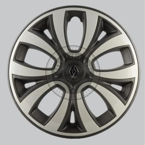 Renault genuine parts, Renault 7711943932 16" charcoal grey TAGE wheel cap kit.