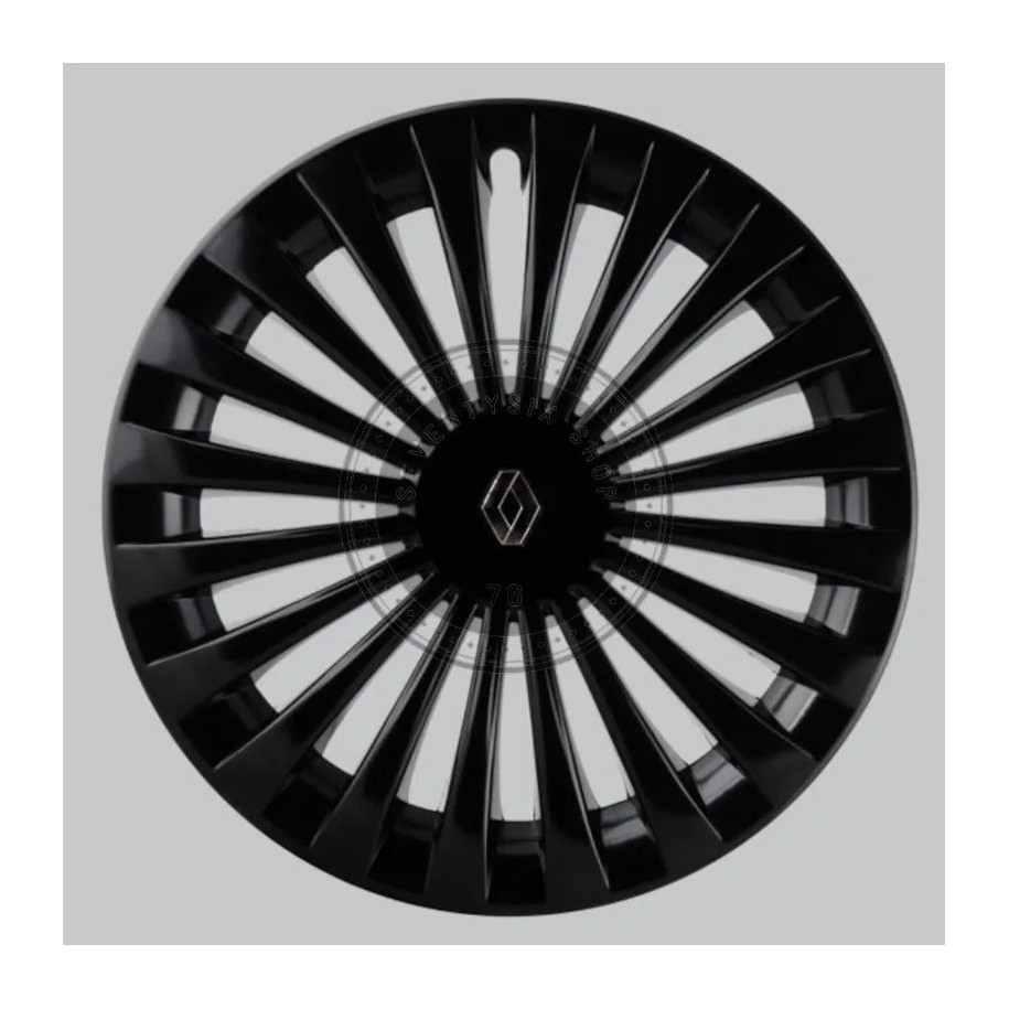 Renault 16" NOKA 7711943959 fényes fekete 4 db-os dísztárcsa készlet