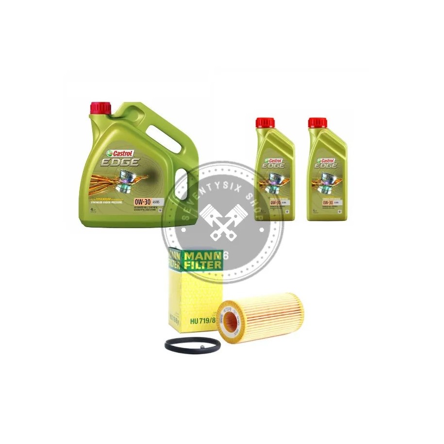 Volvo alkatrészek, MANN HU719/8y+Castrol olajcsere csomag.