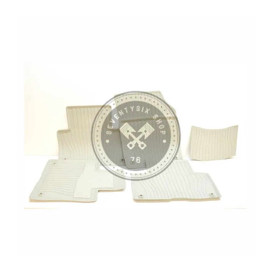 Volvo genuine parts, Volvo 32338451 beige rubber mats for Volvo XC90 models.