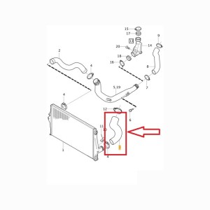 Volvo genuine parts, Volvo 31261366 turbo hose for Volvo XC90